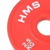 Gumuotas olimpinio grifo svarmuo CBRS25 OLYMPIC BUMPER PLATE 2 x 2.5 KGS HMS