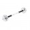 Hantelių rinkinys STC55 CHROME DUMBBELL SET-BARBELL IN SUITCASE 55KG HMS