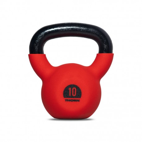 Gumuota gira THORN+FIT Cast-iron with rubber protective coating Kettlebell 10kg