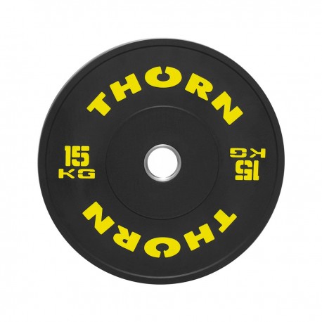 Olimpinio grifo svarmuo THORN+FIT Training Bumper Plate 15kg