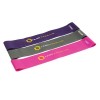 TRENIRUOČIŲ KILIMĖLIS + GIMNASTIKOS KAMUOLYS + PASIPRIEŠINIMO GUMOS SET MFK01 VIOLET + YB03 55CM PURPLE + EXERCISE BAND SET