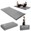 Treniruočių čiužinys MGS01 GYMNASTIC FOLDABLE MATTRESS 2400x1200MM GRAY HMS PREMIUM