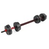 Hantelių rinkinys SGP15 COMPOSITE BARBELL AND DUMBBELLS SET 15 KG HMS