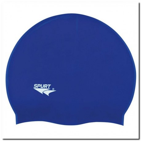 Plaukimo kepuraitė SILICONE SOLID COLOR SH71 SHINY BLUE SWIMMING CAP SPURT