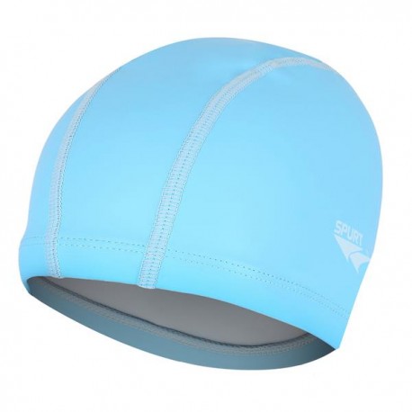 Plaukimo kepuraitė SILICONE/PU SOLID COLOR BE02 LIGHT BLUE SWIMMING CAP SPURT
