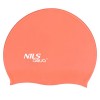 Plaukimo kepurėlė SILICONE SOLID COLOR G503 ORANGE SWIMMING CAP NILS AQUA