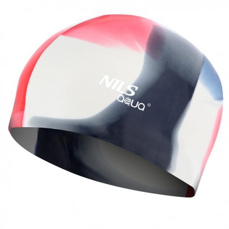 SILICONE MULTICOLOR MS250 SWIMMING CAP NILS AQUA