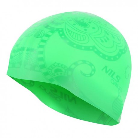 Plaukimo kepurėlė G-TYPE WOMAN SE24 GREEN SWIMMING CAP NILS AQUA