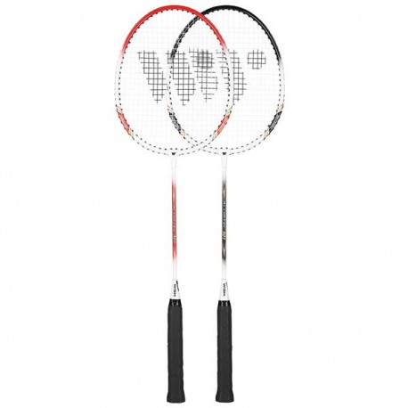 Badmintono rakečių rinkinys ALUMTEC 501K BADMINTON SET RED+BLACK/WHITE WISH