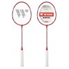 BADMINTONO RAKEČIŲ RINKINYS ALUMTEC 5566 BADMINTON SET RED+BLUE/WHITE 4 PCS +3 PCS SHUTTLECOCKS+NET+LINES WISH