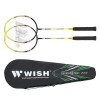 FUSIONTEC 777K BADMINTON SET LIME+RED/BLACK +3 PCS SHUTTLECOCKS WISH