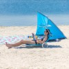 NC3330 BLUE SUN LOUNGER WITH SHADE NILS CAMP