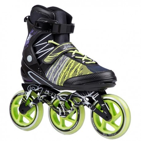 Riedučiai NA1206 BLACK-GREEN SIZE 38 IN-LINE SKATES NILS EXTREME