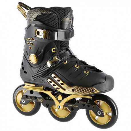 Riedučiai NA20006 BLACK-GOLD SIZE 40 SLALOM IN-LINE SKATES NILS EXTREME