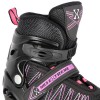 Riedučiai - pačiūžos NH11912 A 2IN1 BLACK/PINK SIZE M(35-38) IN-LINE SKATES/HOCKEY ICE SKATES