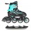 Riedučiai - pačiūžos NH18190 2IN1 BLACK/BLUE SIZE S(29-33) IN-LINE SKATES/HOCKEY ICE SKATES