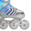 Riedučiai - pačiūžos NH18192 4IN1 GREY/BLUE SIZE M(34-38) IN-LINE SKATES/HOCKEY ICE SKATES