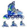 Riedučiai - pačiūžos NH18122 4in1 BLUE SIZE S(29-33) INLINE/ICE-SKATES NILS EXTREME