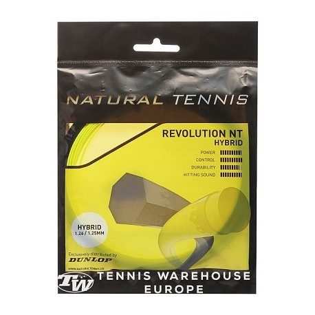Stygos tenisui Dunlop NT HYBRID gelt 1.26/1.25mm