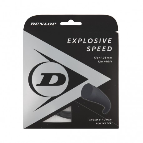 Stygos tenisui Dunlop EXPLOSIVE SPEED 1,25mm17G 12M Black