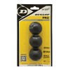 Skvošo kamuoliukas Dunlop PRO 2 YellowDot 3-blister