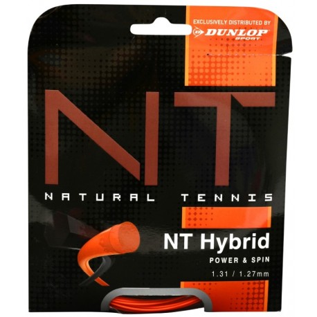 Stygos tenisui Dunlop NT HYBRID ORANGE 1.31/1.27mm Black/Orange