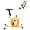 Dviratis treniruoklis M8410 WHITE-ORANGE MAGNETIC BIKE ONE FITNESS