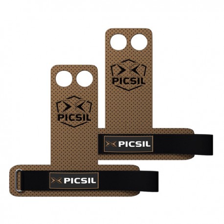 Gimnastikos padeliai Picsil Azor Grips 2 Holes Brown L