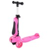 Paspirtukas HLB12 2in1 PINK SCOOTER NILS FUN