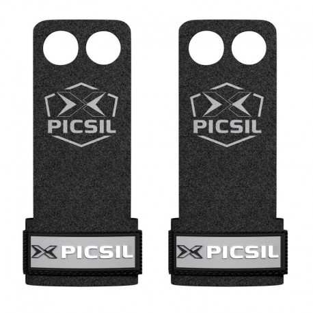 Gimnastikos padeliai Picsil Raven Grips 2 Holes Black XL