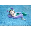 Plaukimo plūduras kūdikiams purpurinis Mambobaby Chest Float with Canopy&Tail-Purple Mermaid
