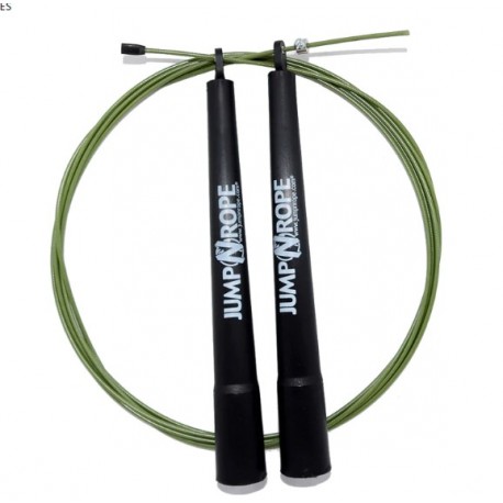 Greičio šokdynė JumpNrope R1 Khaki Green Steel - Flexy Long Handle