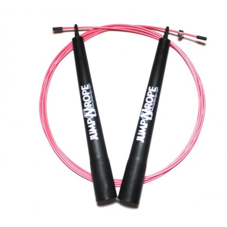 Greičio šokdynė JumpNrope R1 Pink Steel - Flexy Long Handle