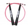 Greičio šokdynė JumpNrope R1 Pink Steel - Flexy Long Handle